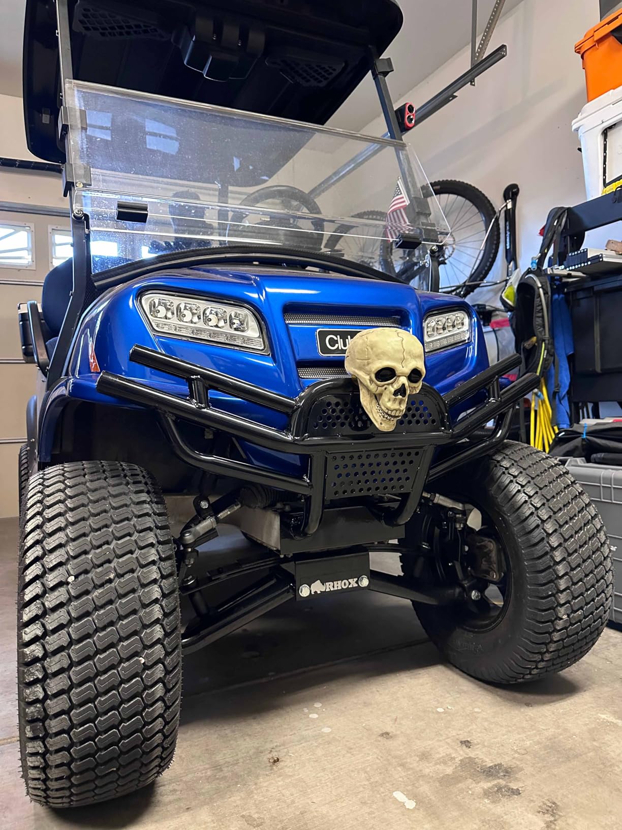 KUAFU Brush Guard Compatible with 2018-UP Club Car Tempo BMF Golf Cart | Front Bumper Guard Heavy Duty Powder Coat Steel customer photo 2