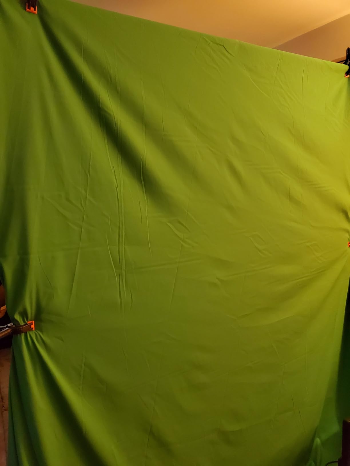 BEIYANG 8.5X10 FT Photo Background Stand & 10X12 FT Green Backdrop Screen, Adjustable Background Holder Support System Kit for Photo Studio Shooting Props Parties Decoration with Carry Bag & Clamps customer photo 1