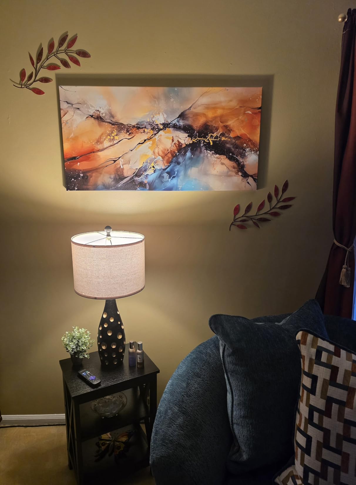 Abstract Paintings Wall Art for Living Room - Modern Wall Decor for Bedroom Kitchen Room Wall Art Ready to Hang Size 20