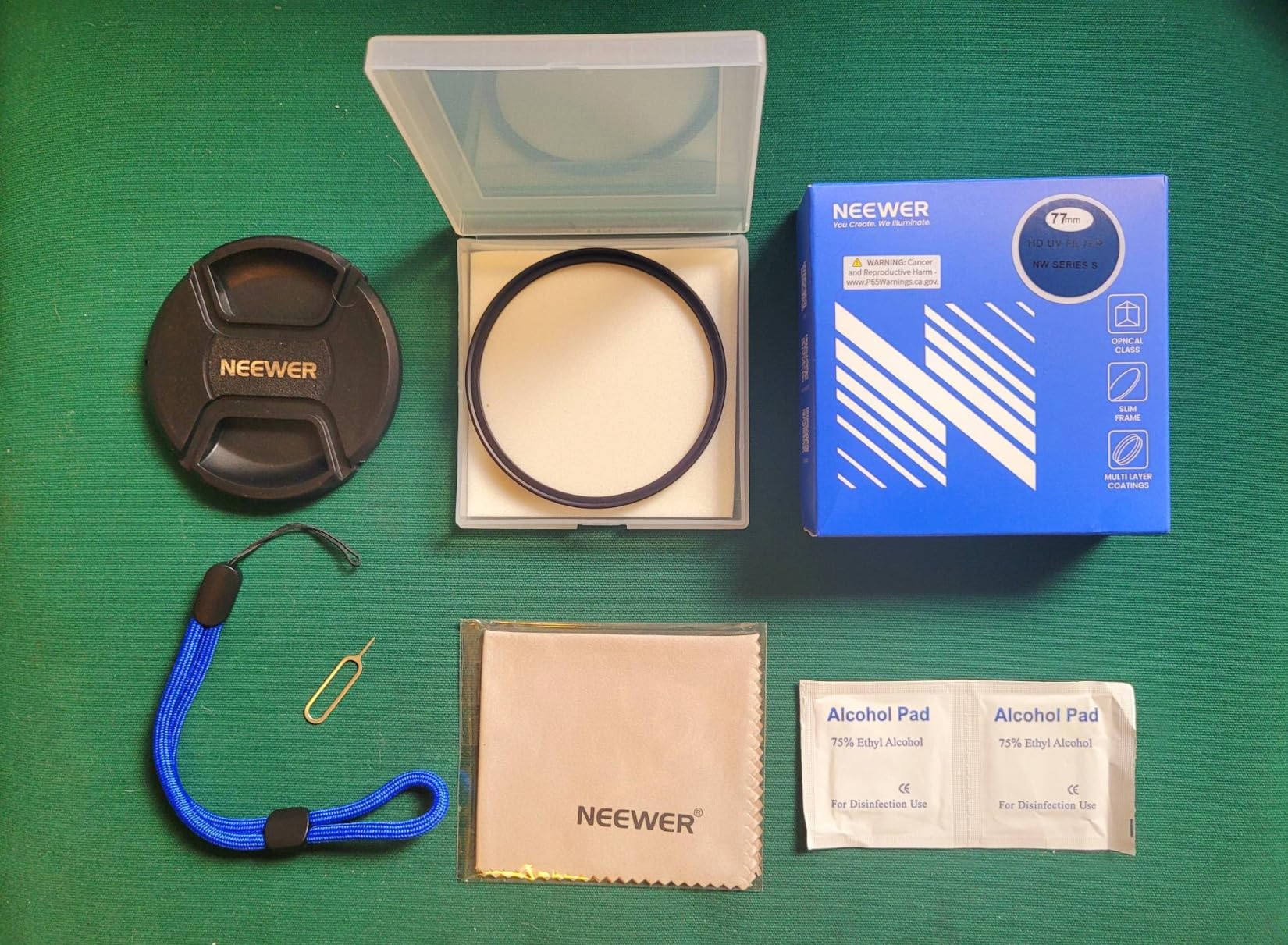 NEEWER 77mm UV MC Filter Protection with Lens Cap, Resistant Nano Coatings/HD Optical Glass/Water Repellent/Scratch Resistant/Ultrathin Frame Alloy Aluminium/Ultraviolet Filter customer photo 2