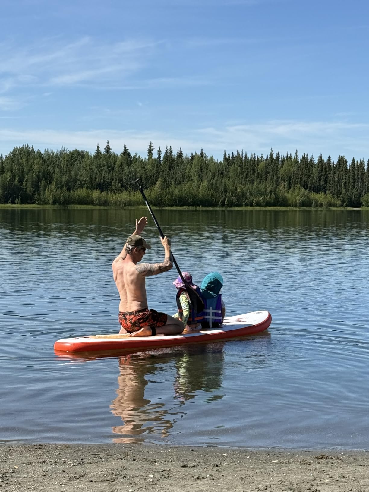 FunWater Inflatable Stand Up Paddle Board with Beginners SUP Accessories | 10'6'' SUP, Anti-Slip EVA Deck, Versatile Yoga/Big Fin Inflatable Paddle Boards for Adults & Youth of All Skill Levels customer photo 1