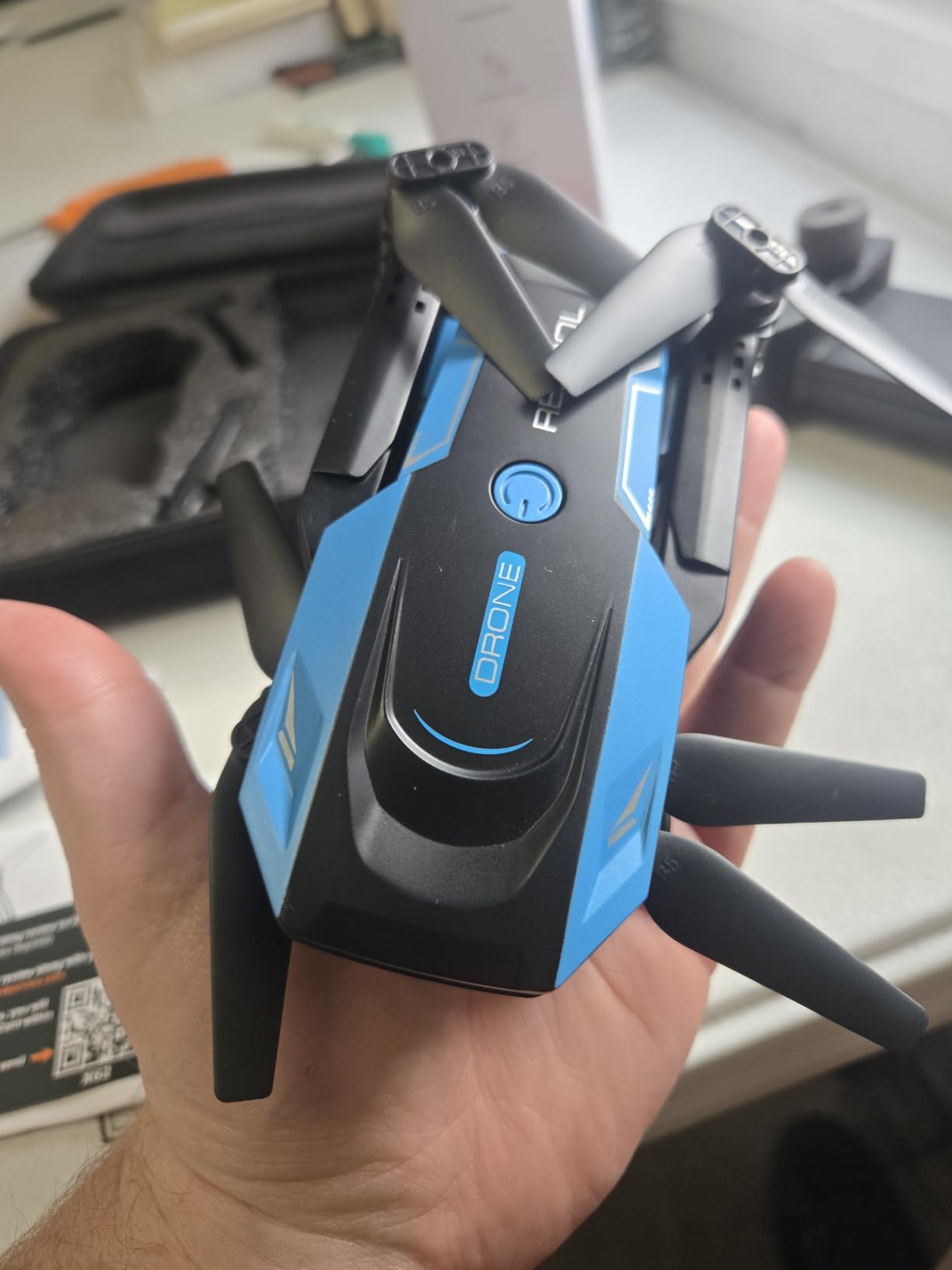 Drone with 1080P Camera - Foldable Remote Control RC Quadcopter FPV Drone | Camera Drone with Gesture Control, 3D Flip, One Key Start, Emergency Stop, 2 Batteries, Toy Drone for Kids Adult Beginners customer photo 2