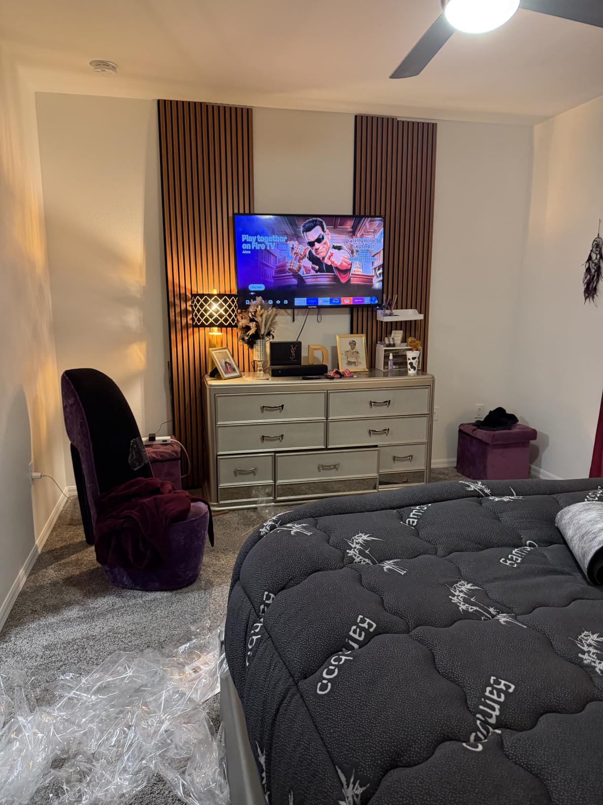 NeatiEase Wood Panels for Wall, 4-Piece 96