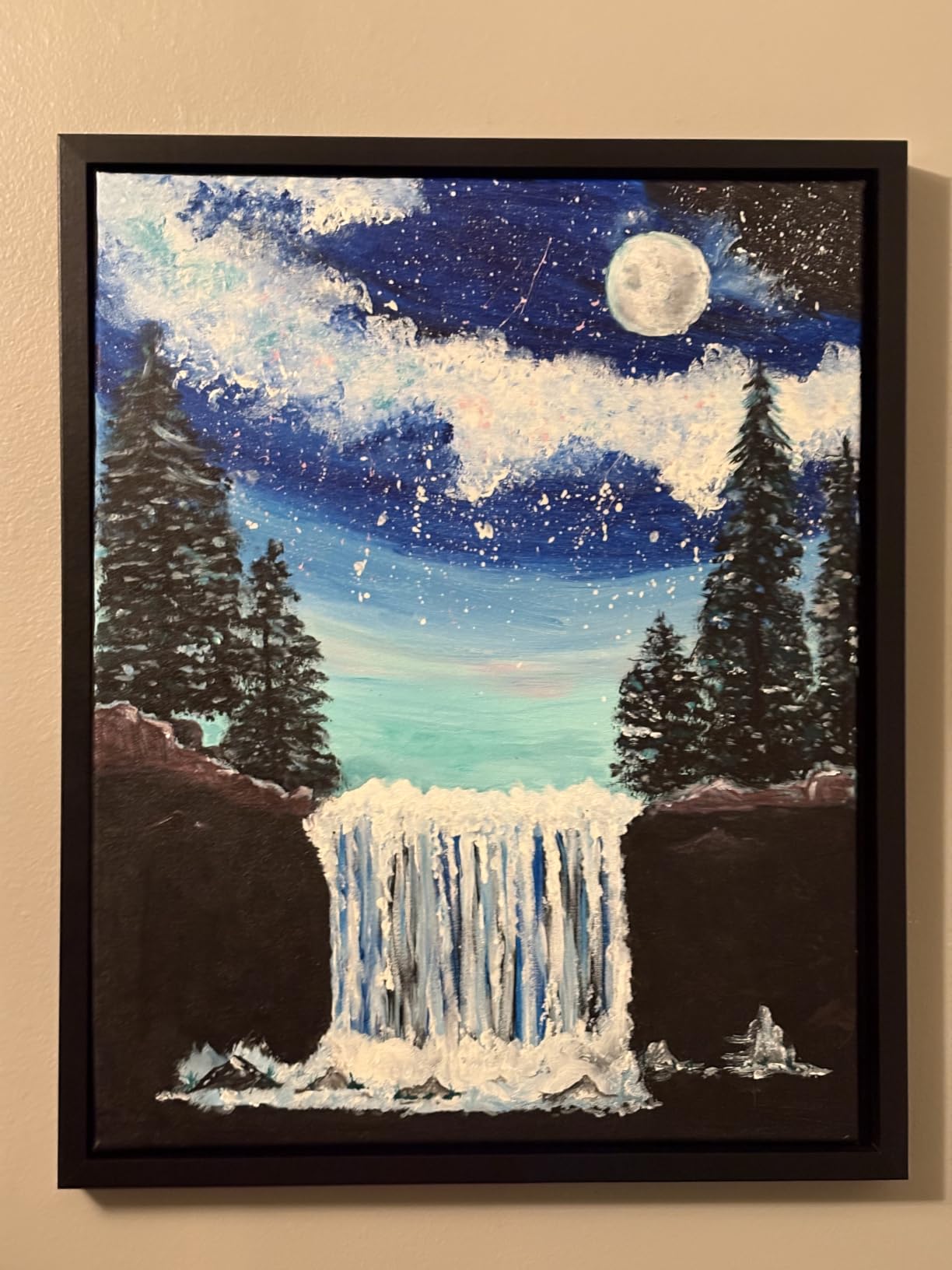 Americanflat 12x16 Canvas Floating Frame - Engineered Wood - Black customer photo 2
