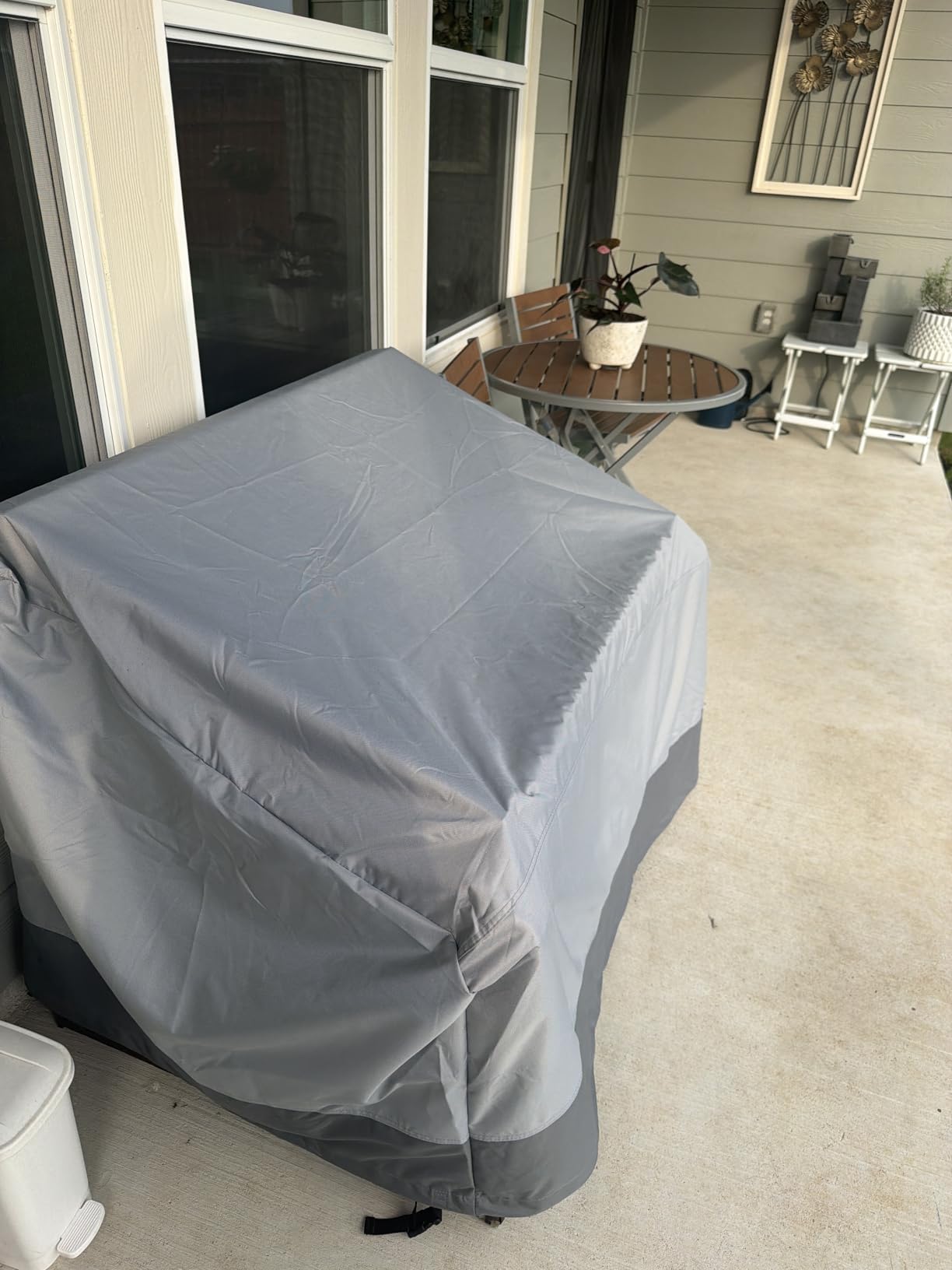GORILLA GRIP Waterproof Outdoor Patio Sofa Cover, 3 Seater 80 Inch | Heavy Duty 600D Furniture Covers for Winter, Keeps Cushions Dry, Protects from Sun, Snow, Rain, Windproof, UV Coated customer photo 2