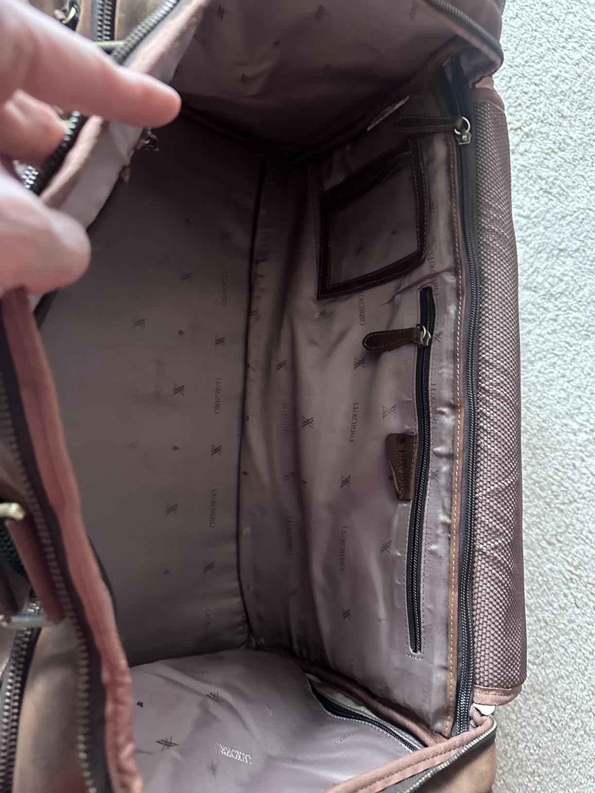 Full Grain Leather Duffle Bag for Men | TSA Approved 22x14x9 Carry On Luggage | 22 Inch, 45L Capacity | Overnight Weekender & Travel Duffel | Dark Brown customer photo 1