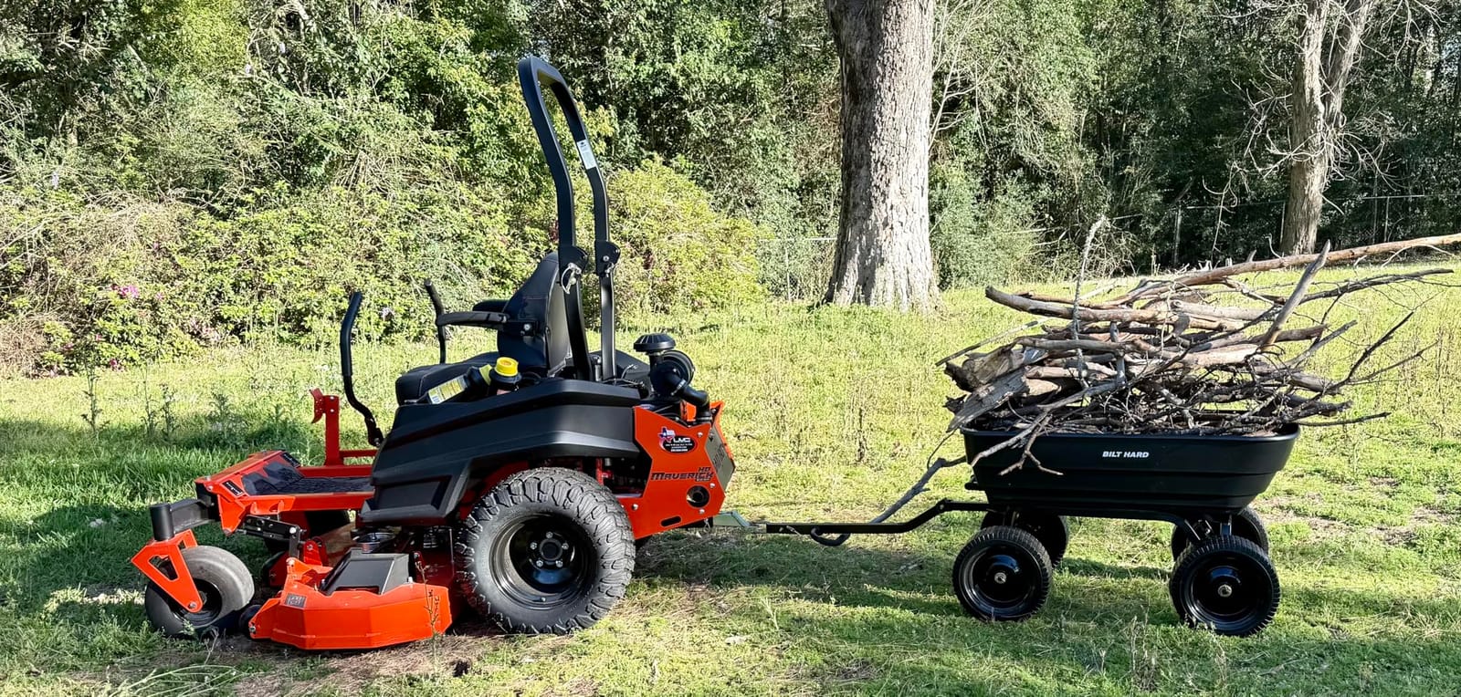 BILT HARD Poly Garden Dump Cart 600 lbs with No Flat Tires, Quick Release, 4 Cu Ft Dump Wagon Heavy Duty for Yard, Outdoor customer photo 2