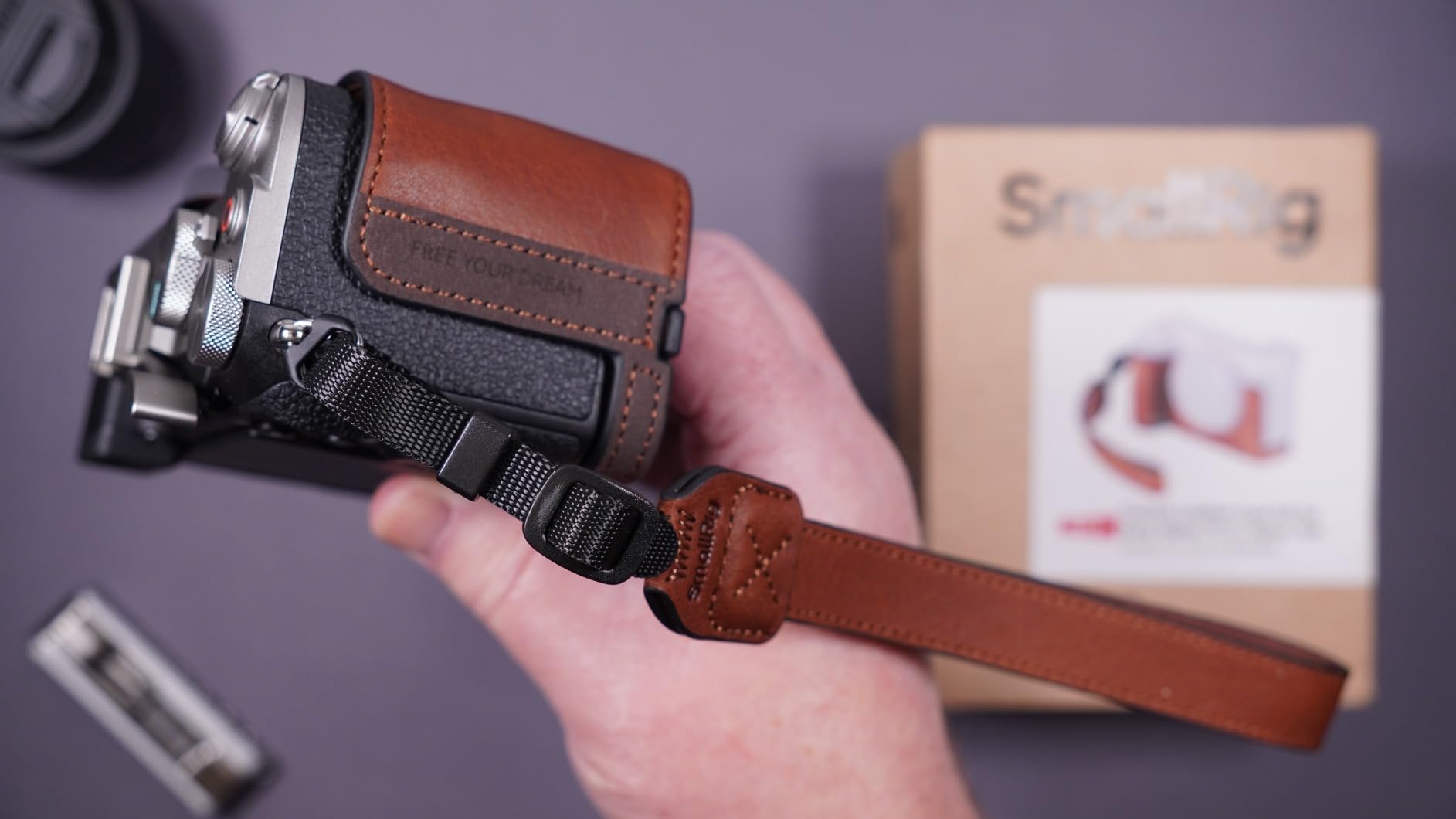 SmallRig A7C II / A7CR Camera Leather Case Kit for Sony Alpha 7C II/Alpha 7CR, Retro Style Leather Camera Half Case with Wrist Strap, Aluminum Alloy Frame, for Tripods/Handheld Shooting - 5015 customer photo 1