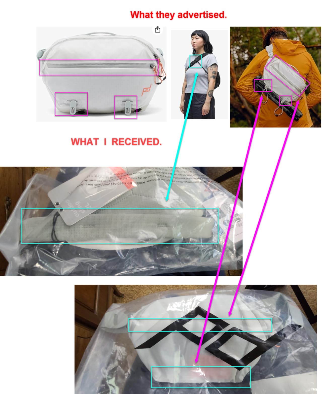 Peak Design Outdoor Sling 7L, Black, Padded Adjustable Shoulder Strap for Crossbody or Waist Carry customer photo 2