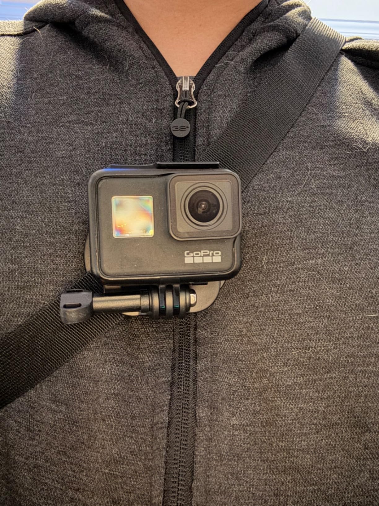 K&F CONCEPT Magnetic Action Camera Chest Mount for GoPro Hero 13/12/11/10/9 | Portable POV Neck Mount with Adjustable Neck Strap Lanyards for DJI Osmo Action 5 Pro/4/3/2/6 and More Action Camera TW08 customer photo 2