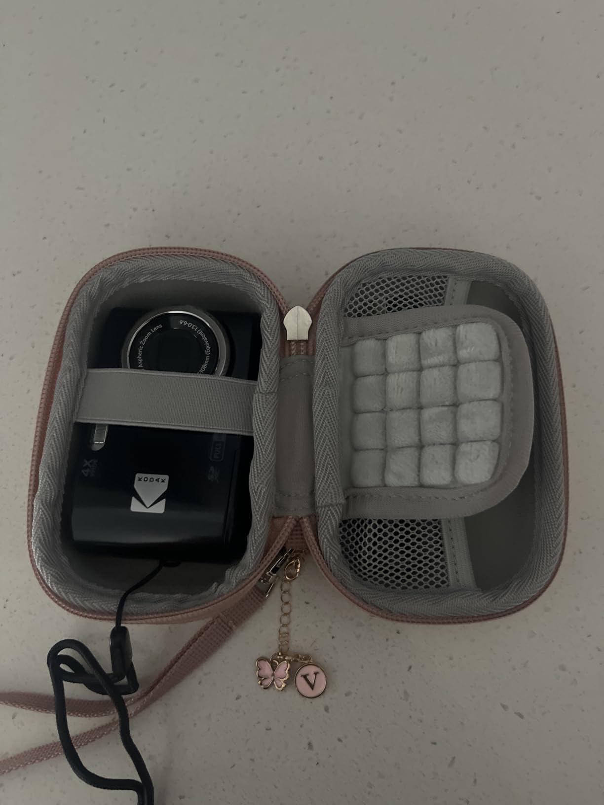 SQERO Camera Case for Digital Camera CAMKORY DC403/KODAK PIXPRO FZ55/FZ45 | SD Card Storage Travel Carry Cute Case Bag Small, Anti-Shock Dot Protection customer photo 1