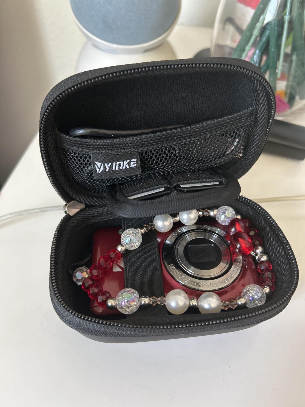 SQERO Camera Case for Digital Camera CAMKORY DC403/KODAK PIXPRO FZ55/FZ45 | SD Card Storage Travel Carry Cute Case Bag Small, Anti-Shock Dot Protection customer photo 2