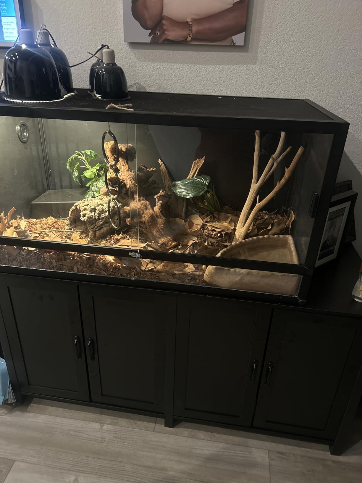 GDLF 100-150 Gallon Large Fish Tank Stand, Furniture-Style Aquarium Stand | 60