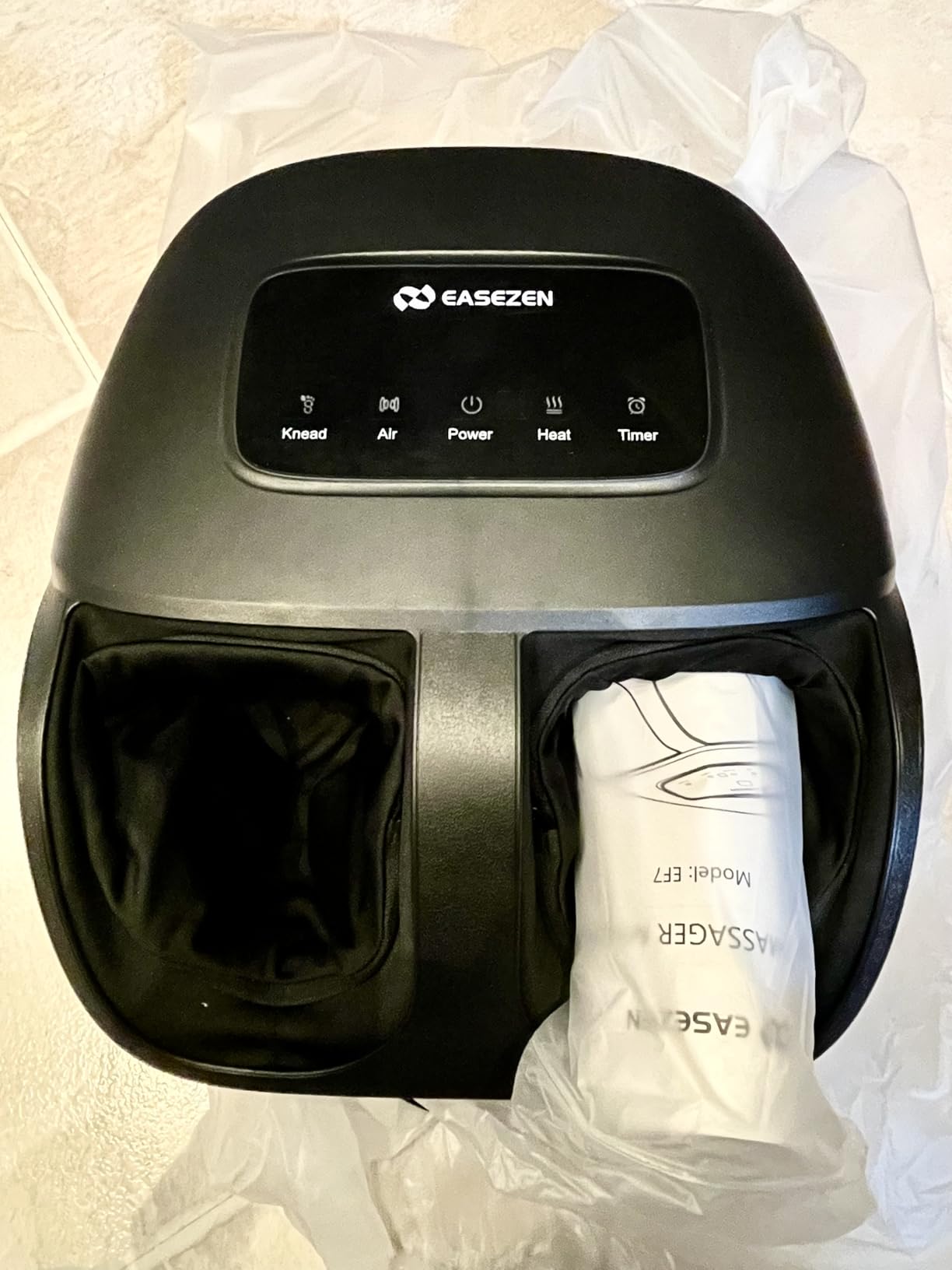 EaseZen Shiatsu Foot Massager Machine with Heat & Remote, 2026 Upgraded Deep Kneading, for Plantar Fasciitis, Neuropathy, FSA Eligible, Birthday Gifts for Women Mom Men Dad, Up to Foot Size 14 customer photo 1