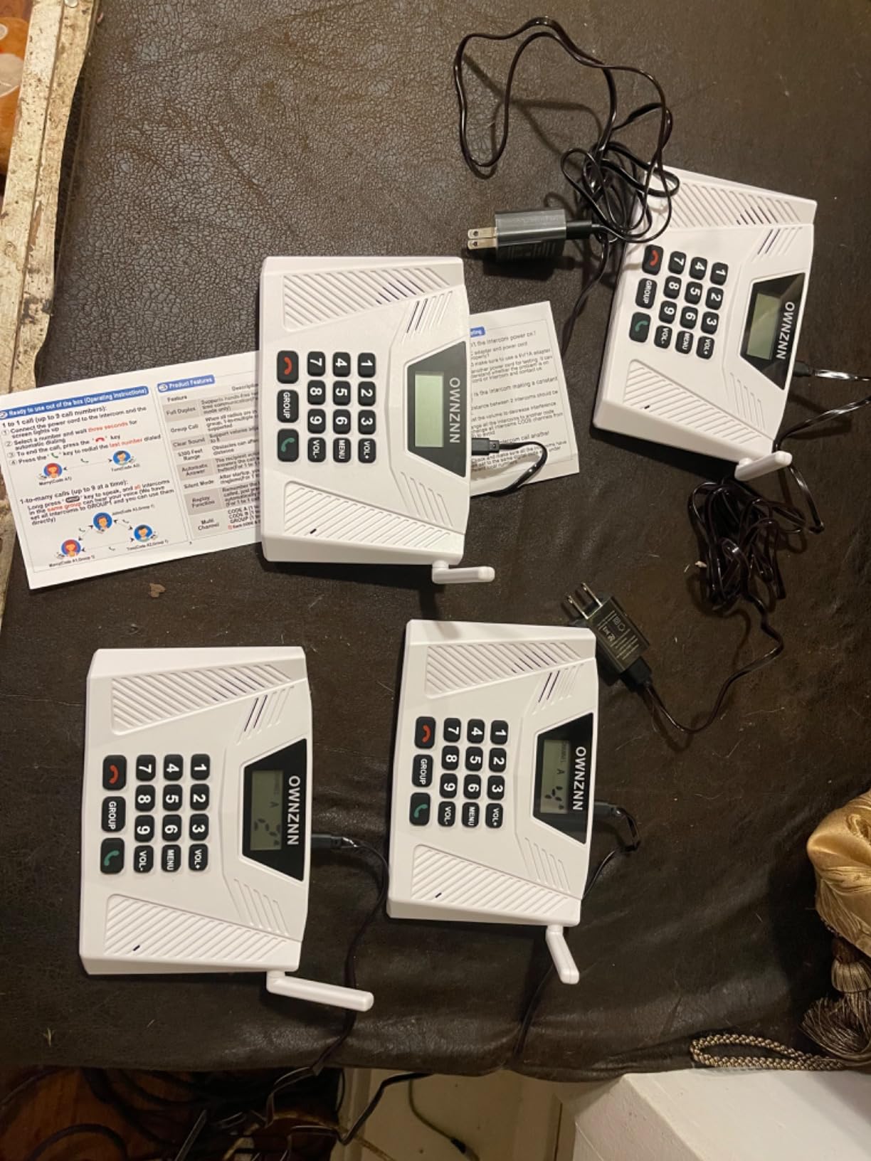 Intercoms Wireless for Home, Hands-Free Full Duplex Intercom 5300ft | Real-Time Two-Way Talk, 2026 Intercom System, Group Call, Auto Answer, Wireless Intercom System for Business Office (4 Pack) customer photo 1