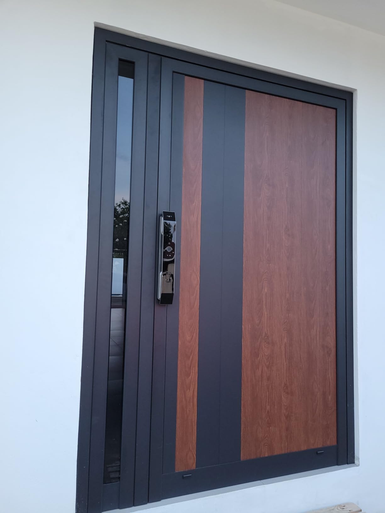 Smart Door Lock with 3D Face Recognition & Camera, Intercom, Video Doorbell, Fingerprint Keyless Entry, Password, IC Card, Key, Alexa Compatible via Tuya App Control customer photo 1