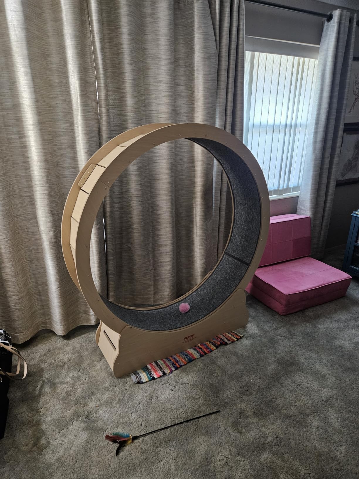VEVOR Cat Exercise Wheel, 43.3