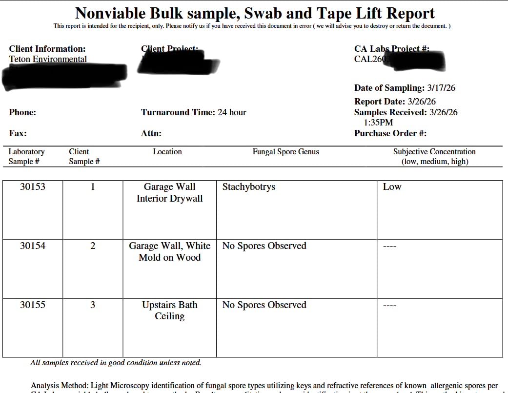 Mold Test Kit for Home - Lab Fees Included, Detects 20+ Mold Types, Swab & Air Sample Testing, Lab Analysis in 1 Business Day Once Lab Receives Sample (1 Pack) customer photo 2