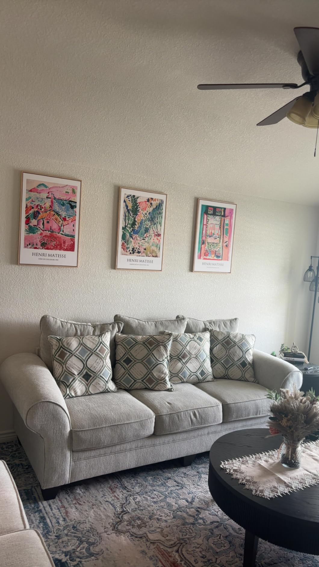 Framed William Morris Canvas Wall Art for Living Room, Set of 3 Large Neutral Floral Botanical Prints, Vintage Rustic Boho Pictures for Bedroom Hallway Office, 16x24 Inch customer photo 2