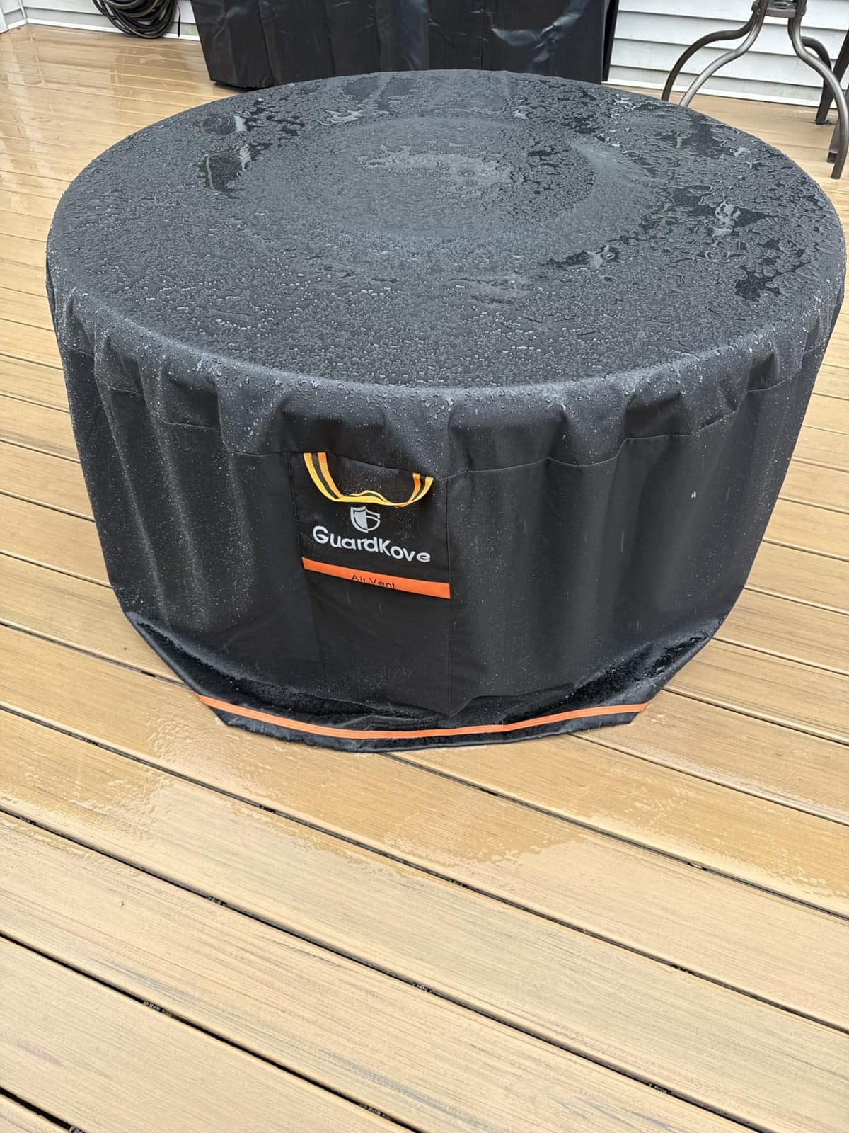 [Upgraded 1000D Heavy Duty Fabric] 48 inch Fire Pit Cover Round | for 46