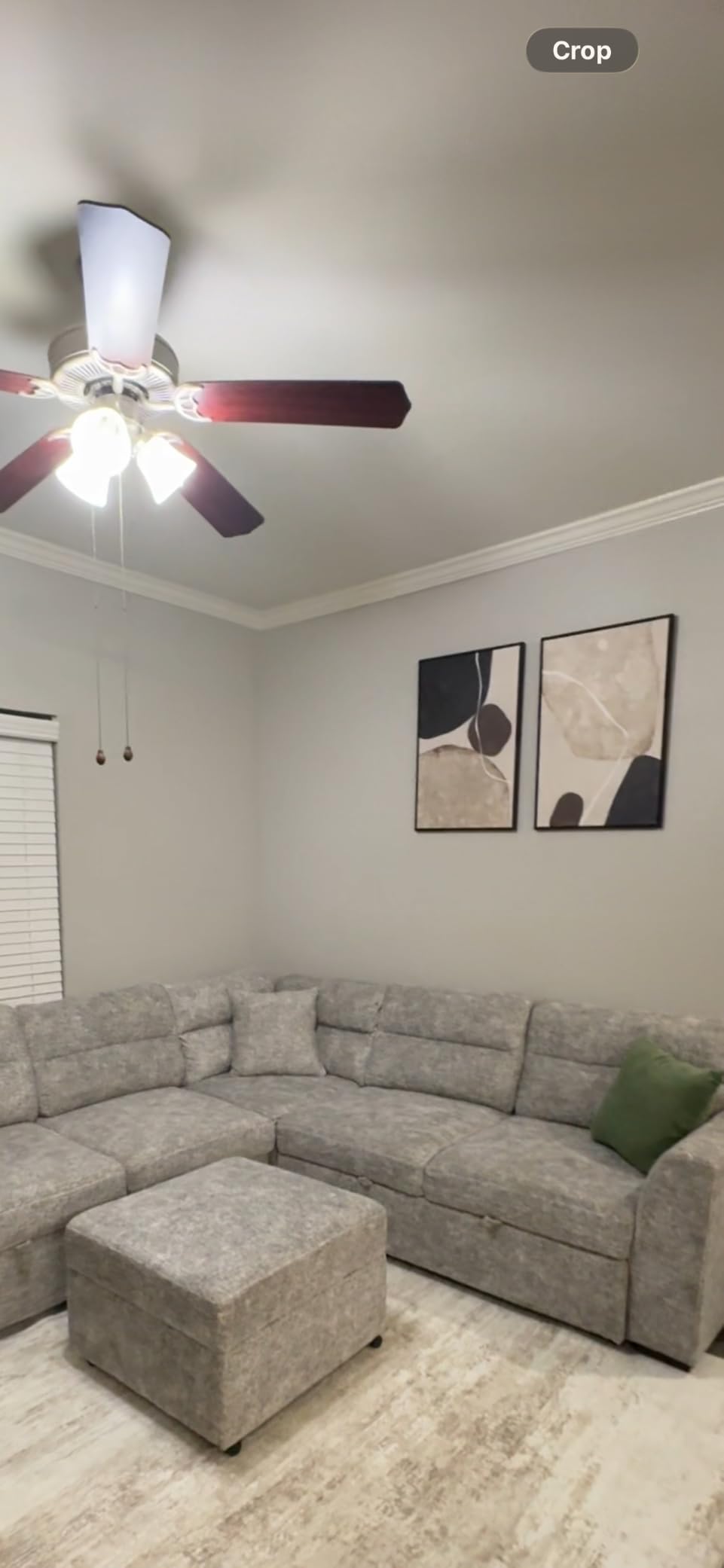 Large Framed Neutral Abstract Wall Art for Living Room, Set of 2 Black and Beige Modern Canvas Prints Paintings Artwork for Walls, Minimalist Block Lines Pictures for Hallway Office Wall Decor 24x36 In customer photo 2