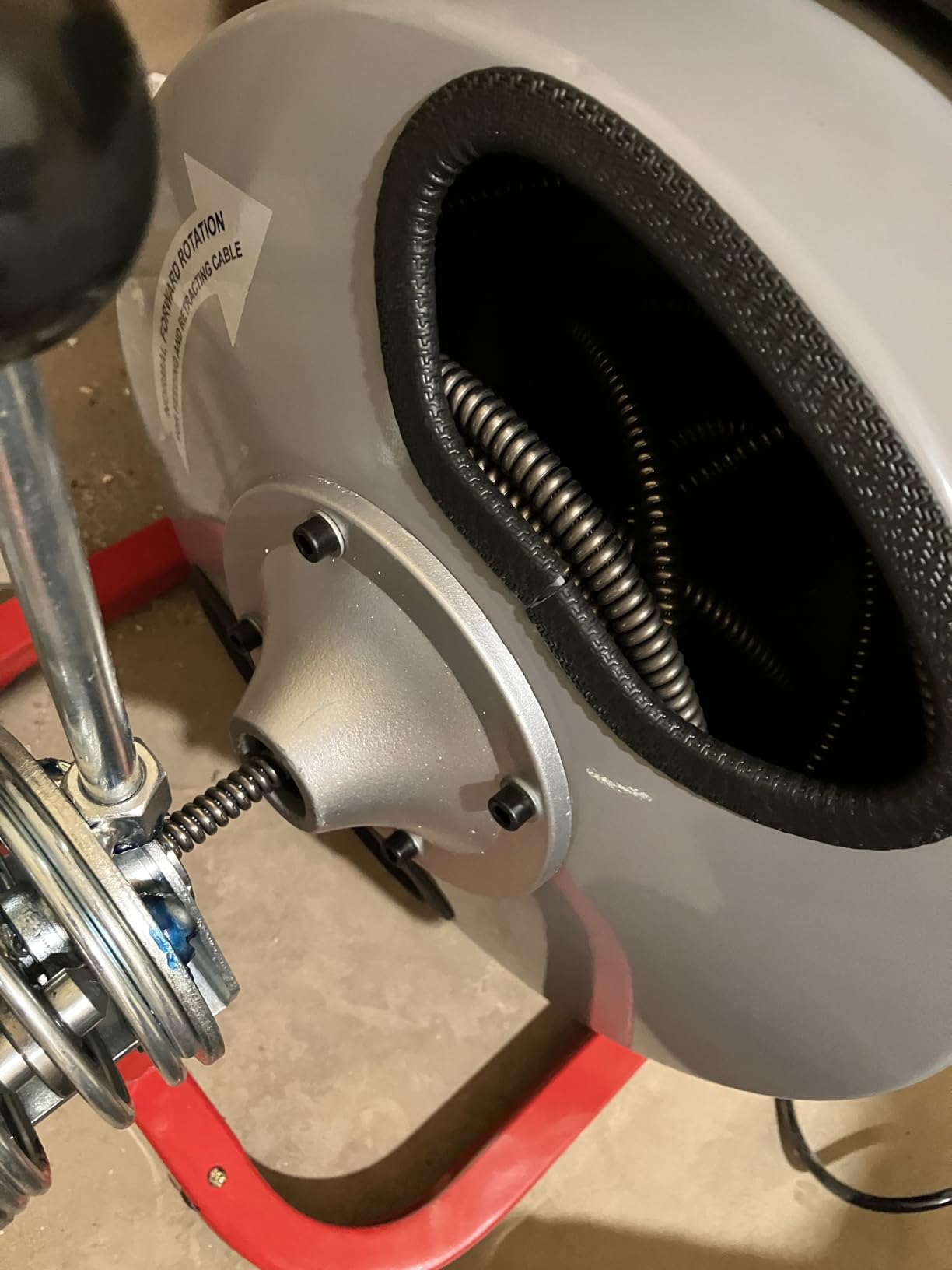 Albott 100 FT x 1/2 inch Electric Drain Cleaner Machine | Auto-Feed Sewer Snake Auger for 1-4 Inch Pipes, with 10 Cutters, Wheels and Foot Switch customer photo 1