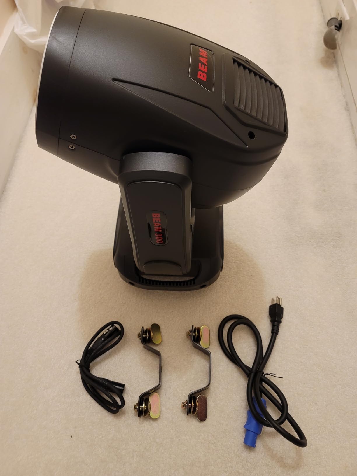 Moving Head DJ Lights 300W 10R Stage Lighting - 14 Gobos 13 Colors 16CH DMX Light, Sound-Active for Party KTV Wedding Disco Events customer photo 2