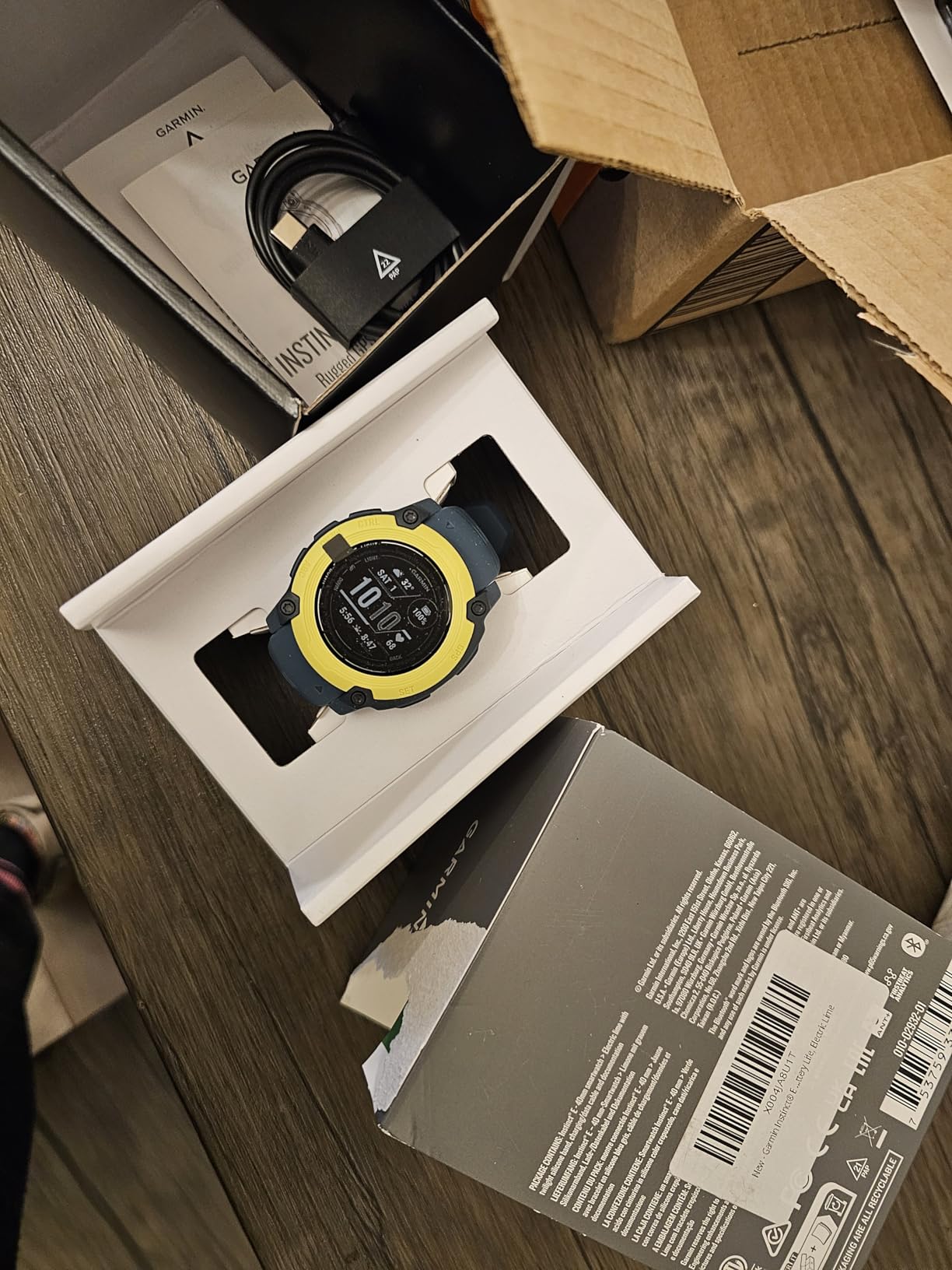 Garmin Instinct E, Rugged GPS Smartwatch, 45mm, Charcoal | Rugged Design, Essential Health & Wellness Features, Built-In Sports Apps, Navigation Features customer photo 2