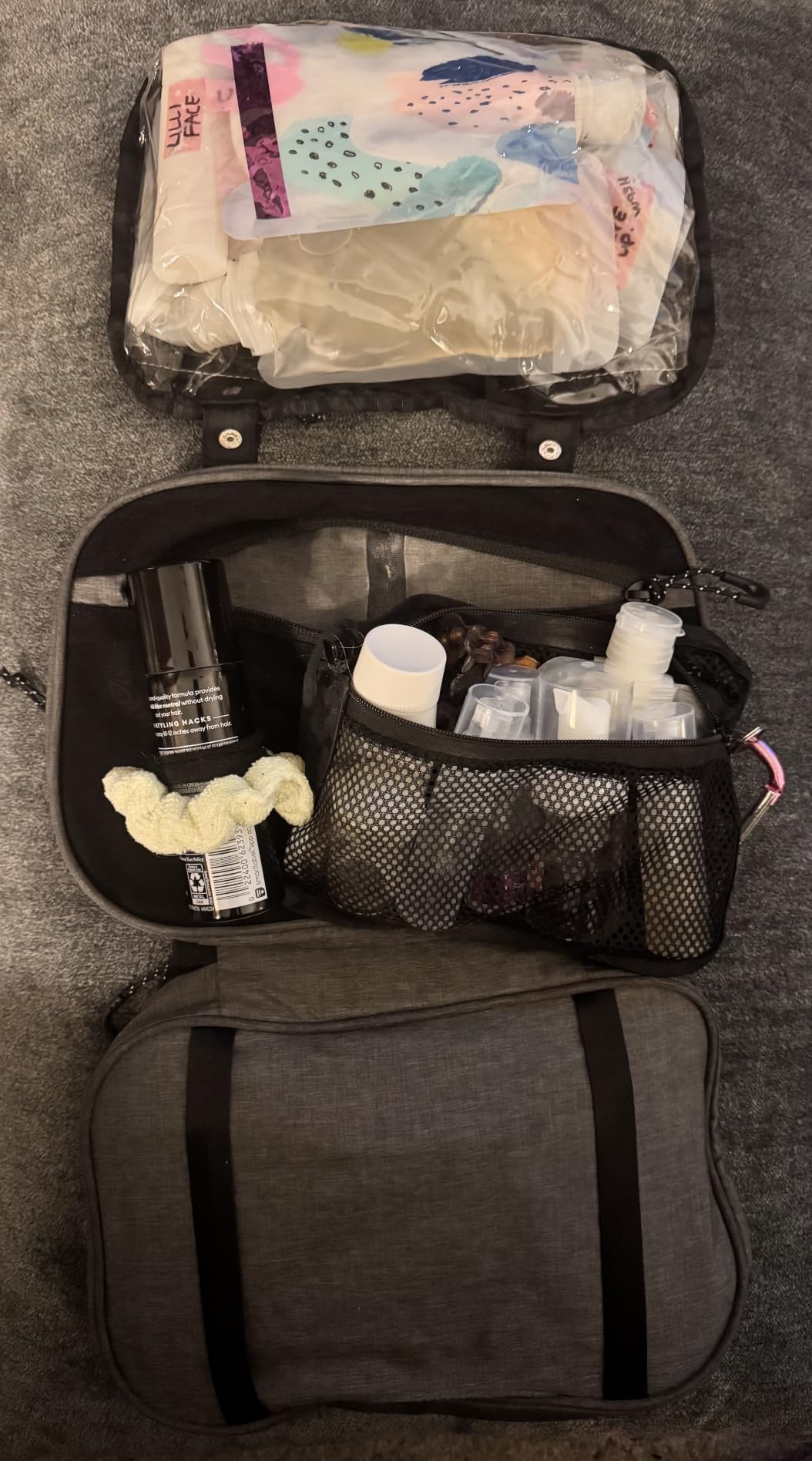 TRIPPED Travel Gear 3-Piece Travel Toiletry Bag Set | Includes Hanging Toiletry Bag, 311 TSA Liquid Bag, and Accessory Organizer Pouch with Lightweight Ripstop Construction customer photo 2