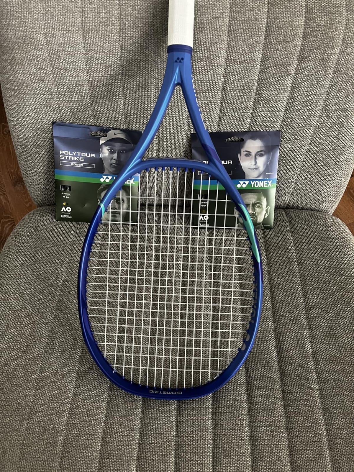 YONEX EZONE 98 Blast Blue Racquet | Powerful 16x19 Strings Arm-Friendly Graphite Racket for Advanced Tennis Players, Grip 2 customer photo 1