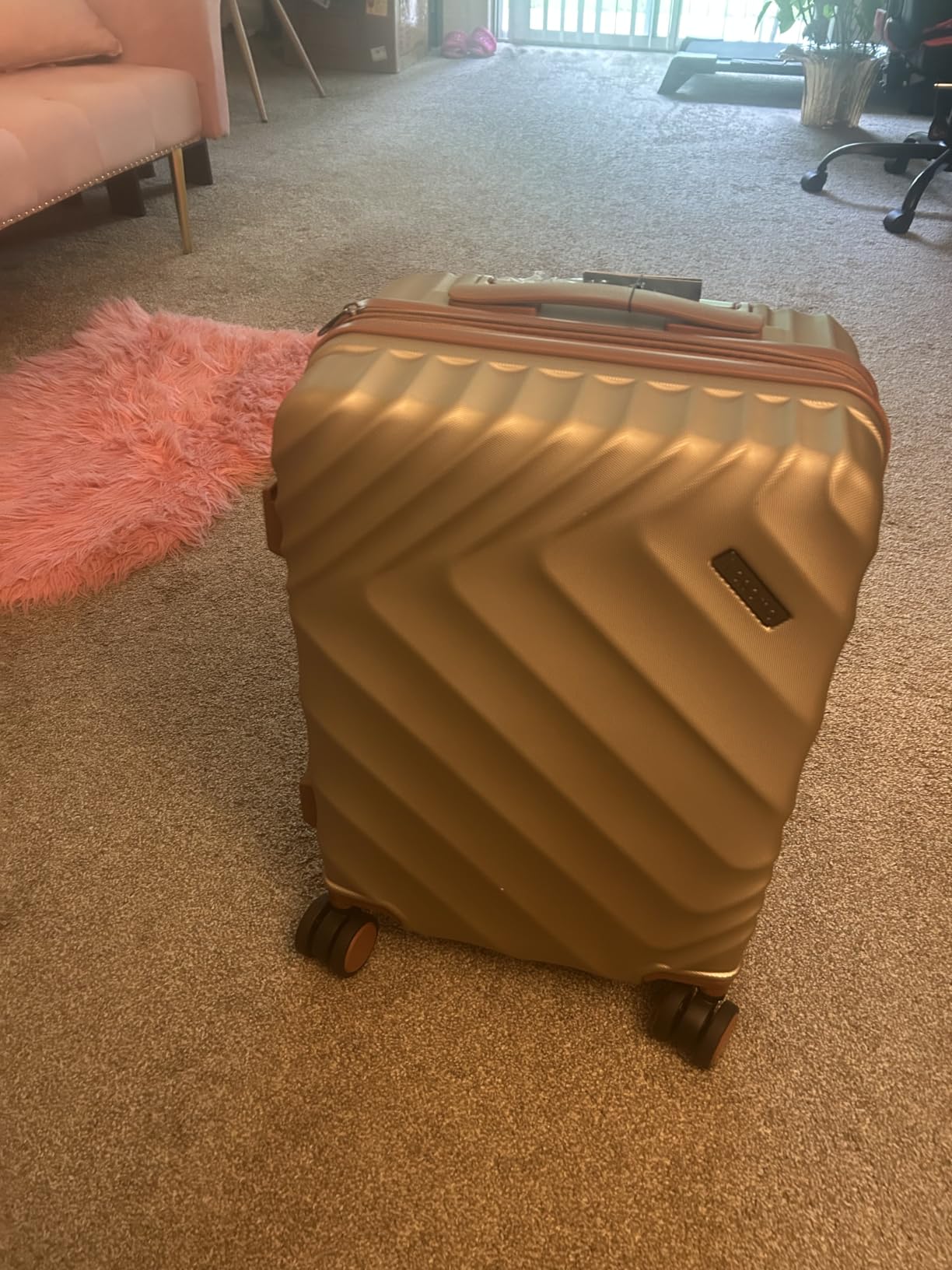 Rosamo 5 Piece Luggage Set Expandable Hardside, 20/24/28in Suitcases with Matching Travel Bags, 22x14x9 Airline Approved Carry On, TSA Lock, Spinner Wheels, ABS+PC customer photo 1