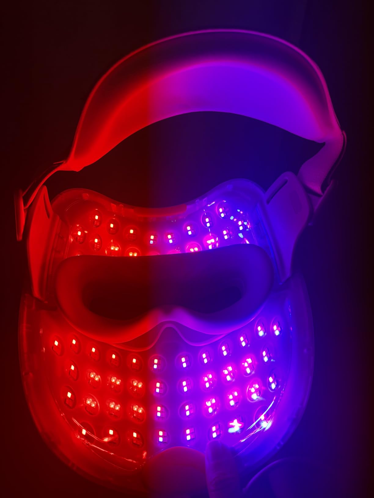 Ulike ReGlow LED Face Mask, Red Light Therapy for Face, Red, Blue, Yellow & Infrared Light Therapy for Acne & Anti-Aging, Cordless, Remote Control, Eye Protection, Home Skincare Device for Women Wife customer photo 1