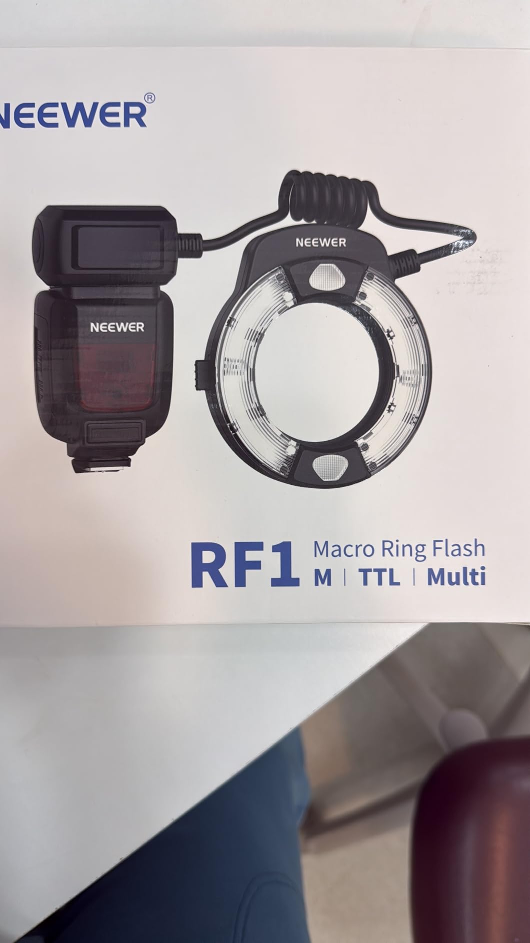 NEEWER RF1-N Marco Ring Flash Light Compatible with Nikon Camera, 76Ws GN15 5600K TTL Lighting 1-1/128 Output Front/Rear Curtain Sync Color Gels, Lens Adapter Rings for Macro Photography Studio Photo customer photo 2
