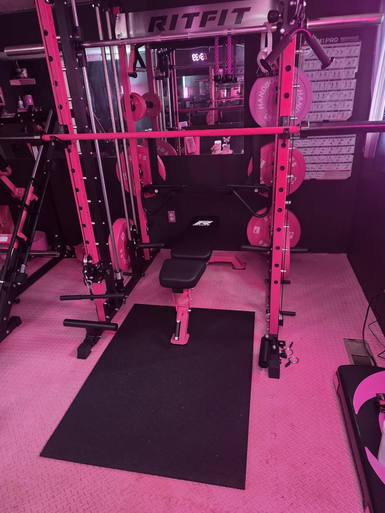 Mohawk Home Heavy Duty Rubber Stall Mat - Gym Floor - Under Dog Crate - All Purpose Utility 2'x3' - 1/2