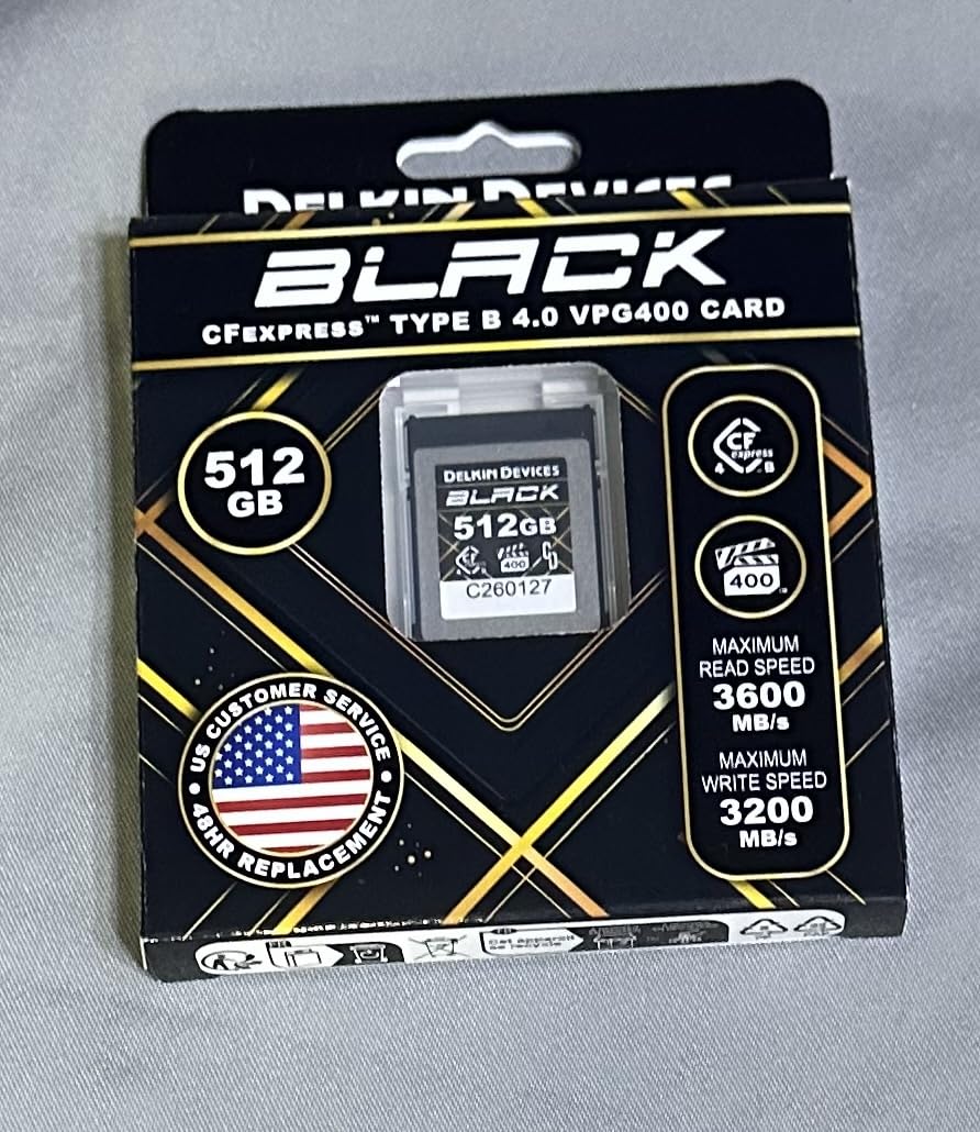 Delkin Devices Black 512GB CFexpress Type B 4.0 VPG400 Memory Card - High-Speed Performance for Professional Photography & Videography customer photo 2