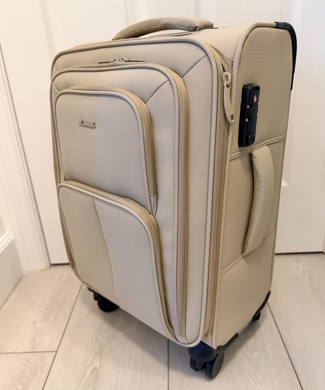 Carry On Luggage 22x14x9 Airline Approved, 22 Inch Softside Suitcases with Spinner Wheels, Lightweight Carry-on Suitcase with TSA Lock for Women Men, Large Luggage for Travel Business Trip customer photo 1