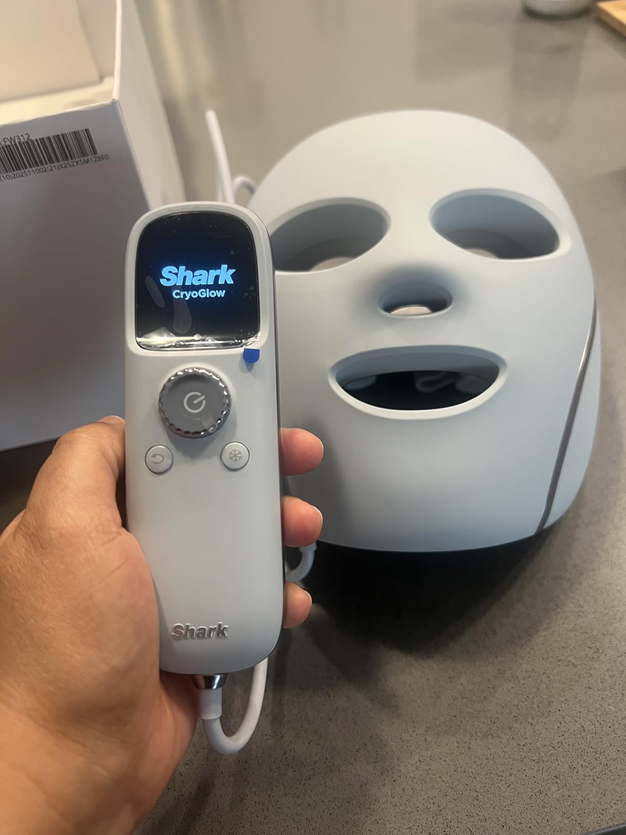 Shark CryoGlow LED Face Mask in Lilac Frost, FW312PL | #1 Skincare Facial Device in the US, Combining High-Energy LEDs, Deep Infrared & Under-Eye Cooling customer photo 1