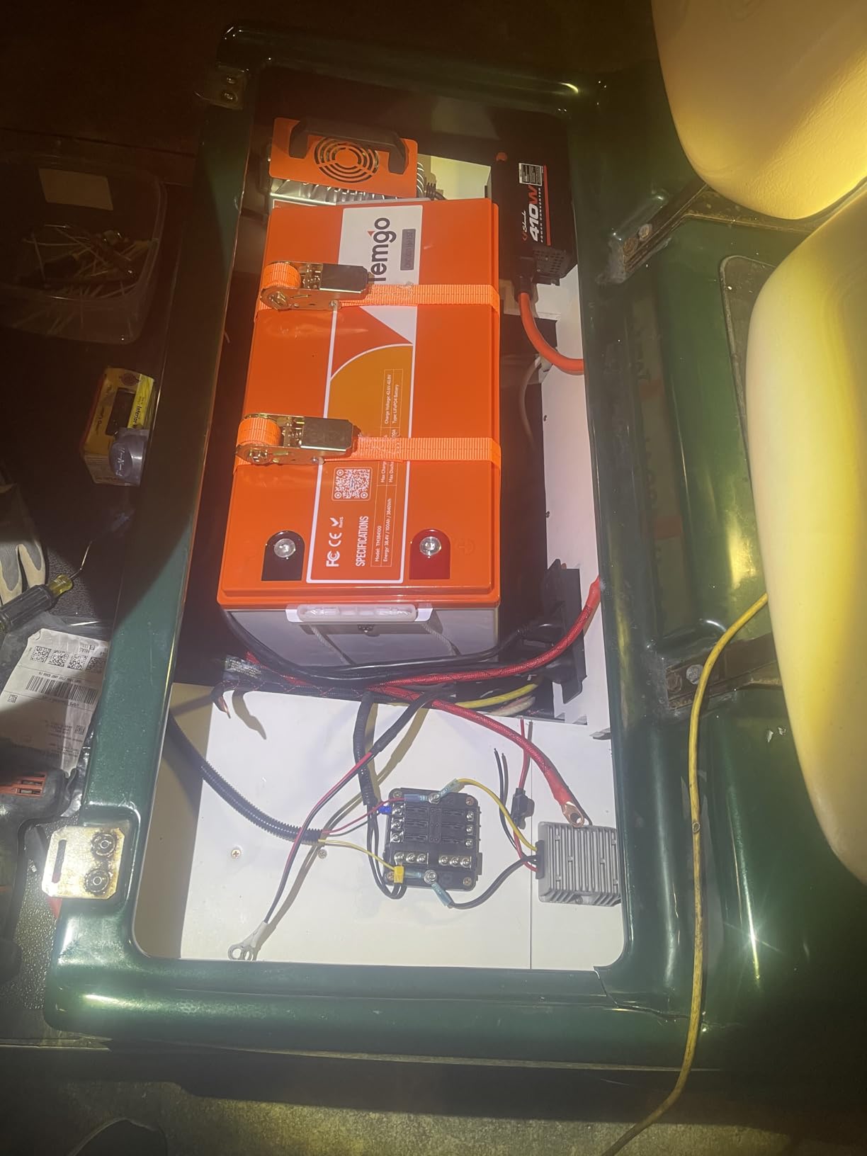 TEMGO 36V (38.4V) 100Ah LiFePO4 Lithium Golf Cart Battery, Complete Upgrade Kit with Charger, LCD Display & App, Built-in 200A BMS, Max 7.68kW Power Output (36V 100Ah) customer photo 1