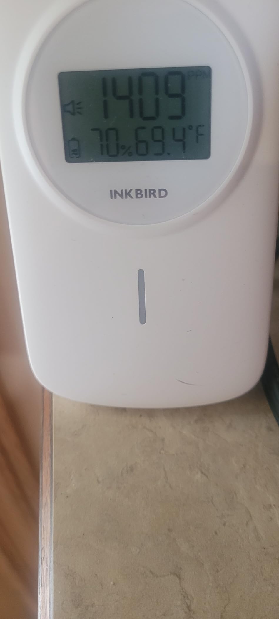 INKBIRD Indoor Air Quality Monitor NDIR CO2 Detector in Home, Room | 3 in 1 Battery Powered CO2 Monitor for Carbon Dioxide & Temperature & Humidity for Home, Office, RV, Grow Tent (IAM-O2) customer photo 1