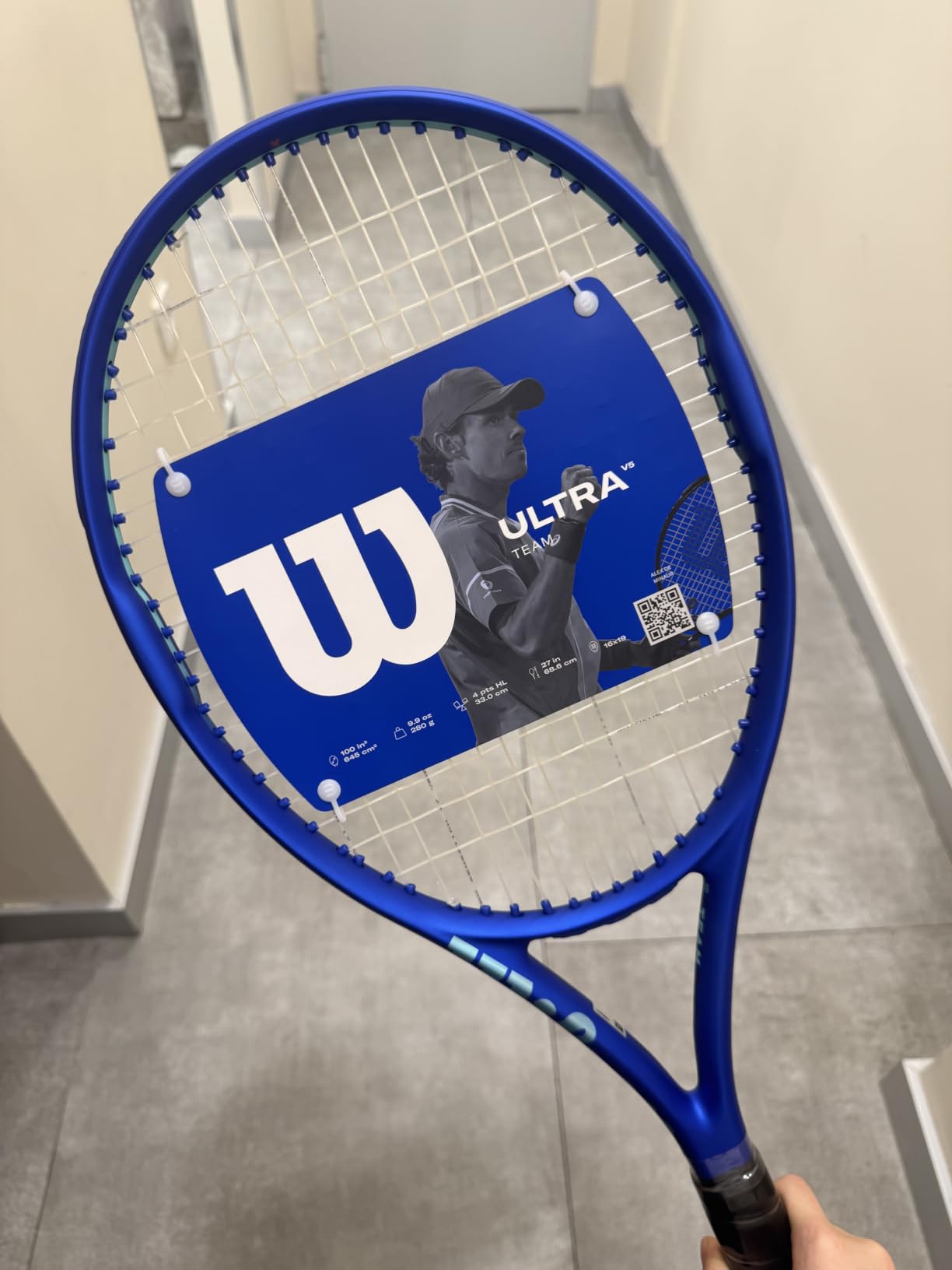 Wilson Ultra Team V5 Adult Performance Tennis Racket - Grip Size 2-4 1/4
