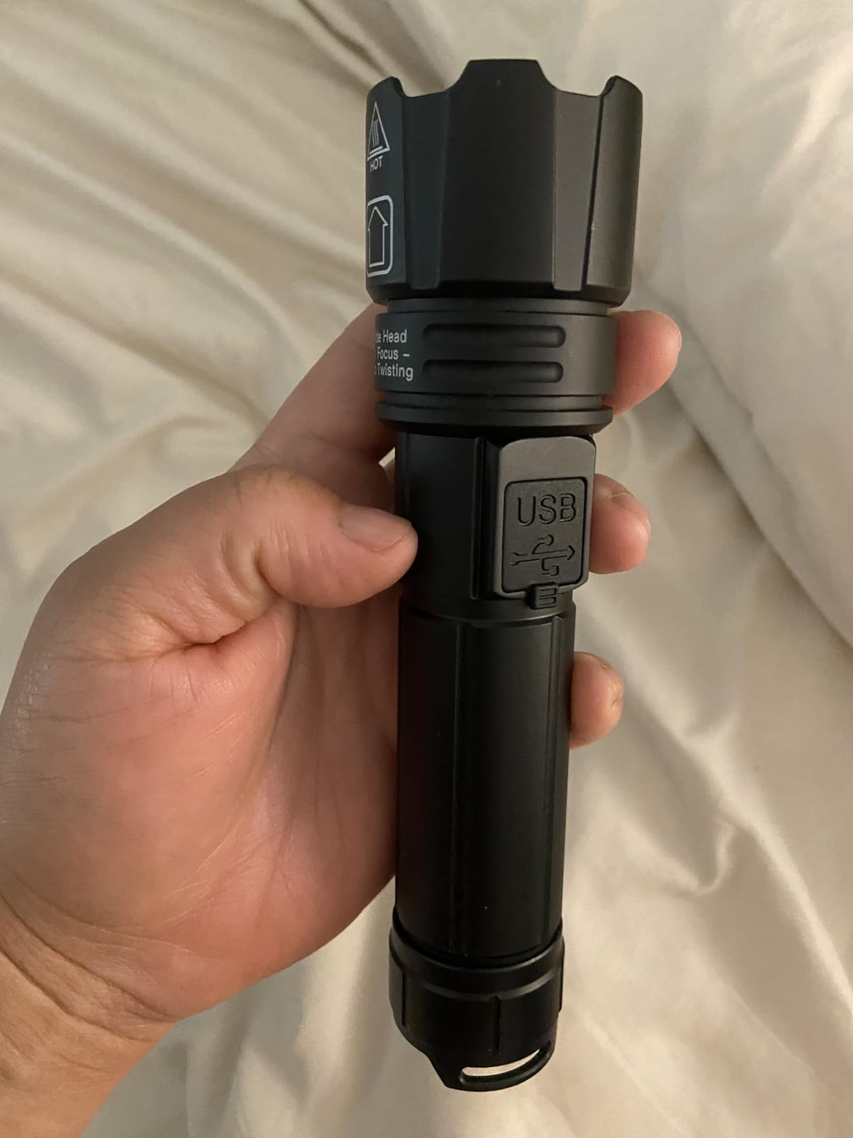 Flashlight 10000 High Lumens Rechargeable 30W Super Bright LED Flash Light | 5000ft Beam, 12H Long Lasting, USB C+A Charging, High Powered, Police Flashlight, for Home, Camping, Hiking, Emergency, Gift customer photo 1