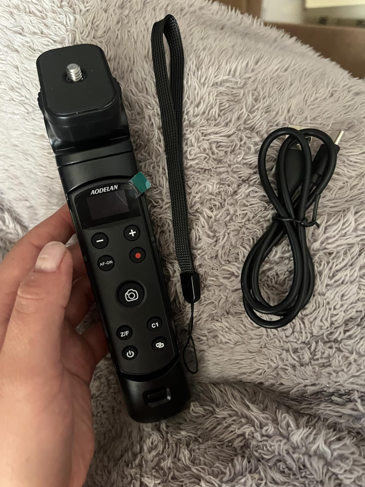 AODELAN for Sony Camera Tripod Handle with Rechargeable Shutter Release, Wireless Remote Control Shooting Grip for ZV-1, ZV-E10, A7C, A7III, RX100 VII and more customer photo 1