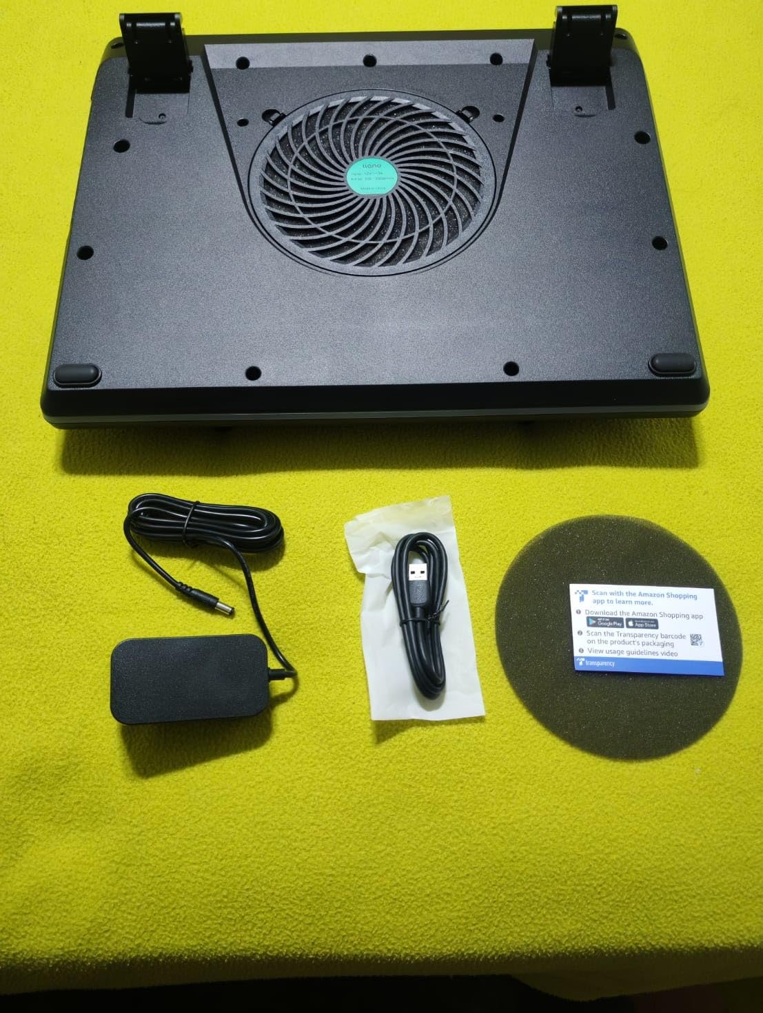 llano V12 Ultra Laptop Cooling Pad with Smart Software Control Laptop Fan | Laptop Stand RGB, 5.5