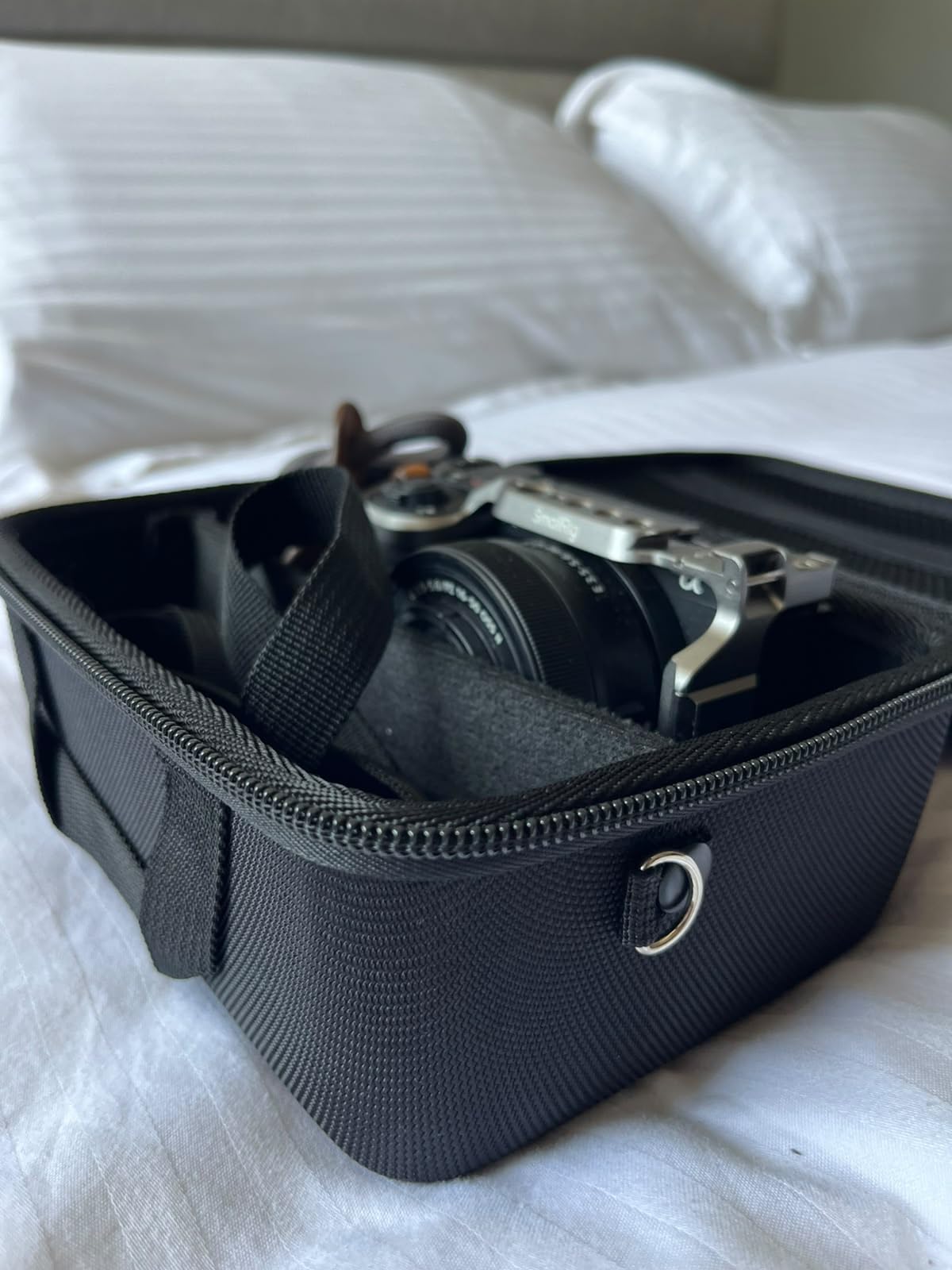 Hard Travel Case for Sony ZV-E10/ZV-E1/ZV-E10 II Vlog Digital Camera, Compatible with Sony Camera, Microphone, Camera Lens and Accessory, Shockproof, Impact-resistant, Black customer photo 1