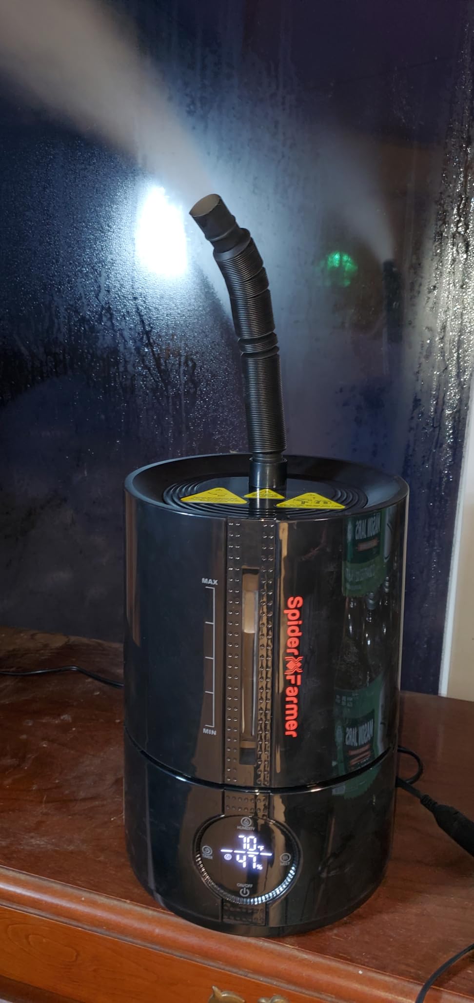 Spider Farmer 5L Cool Mist Plant Humidifier with Hose for Indoor Grow Tent | App Control, Target Humidity Set, 450ml/H Max Output, Temp & Humidity Probe, Extendable Targeting Hose customer photo 2