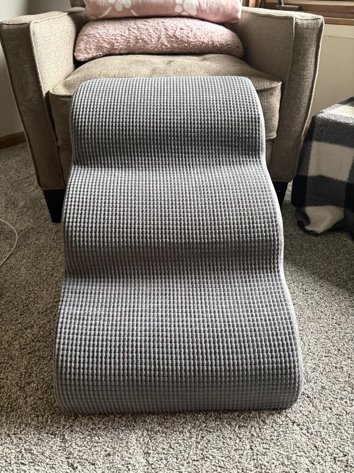 Aodisman Dog Stairs for High Bed, 5-Step Pet Ramp for Small Dogs and Cats | 22.2