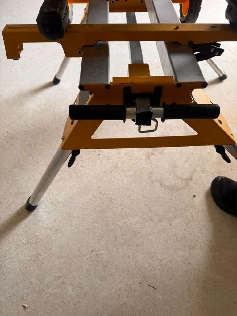 deawater DW7440RS Rolling Table Saw Stand - Portable, Heavy Duty & Compact - Easy Transport, Compatible with DEWALT DW744, DW745, and Other Table Saws customer photo 2
