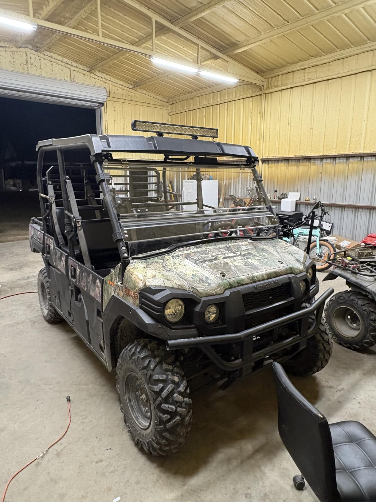 KEMIMOTO 3-in-1 UTV Flip Windshield Scratch-Resistant Hard-Coated, Clear | Compatible with Mule Pro FXT FX DX DXT 2015-2026, Works with most soft and hard tops, 1/4