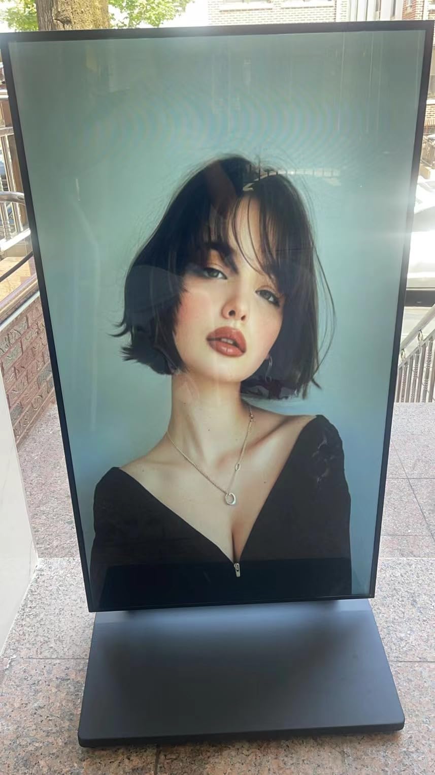 43 Inch Digital Signage Display, Screen LCD Advertising Kiosk, Portable Floor Standing Auto Ad Player Android OS App-Based Control with USB/HDMI/WiFi customer photo 1