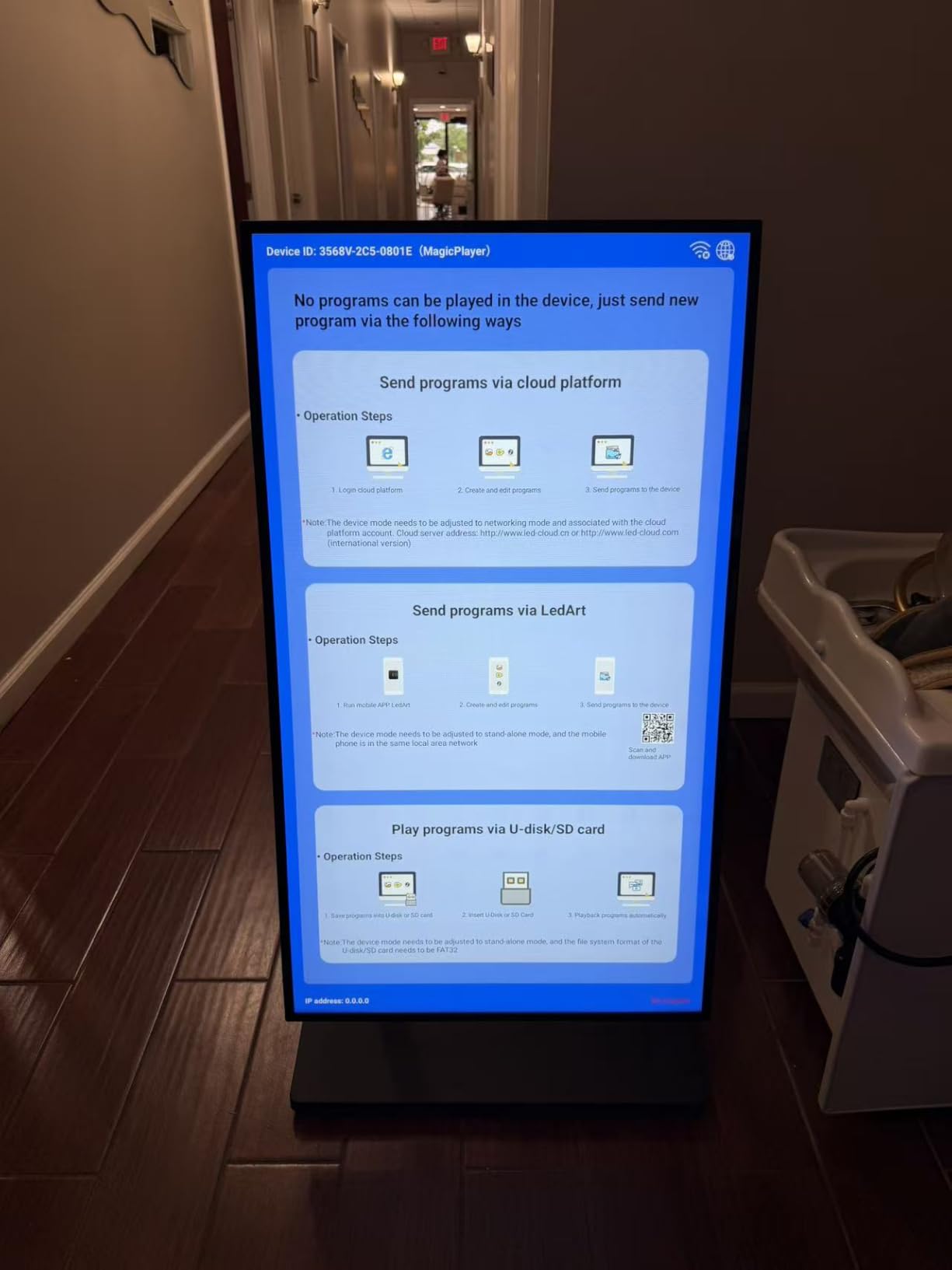 43 Inch Digital Signage Display, Screen LCD Advertising Kiosk, Portable Floor Standing Auto Ad Player Android OS App-Based Control with USB/HDMI/WiFi customer photo 2